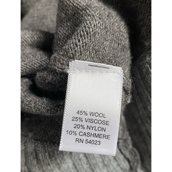 Academia Banana Republic Womens M Gray Preppy Wool/Cashmere Blend Sweater - Picture 9 of 9